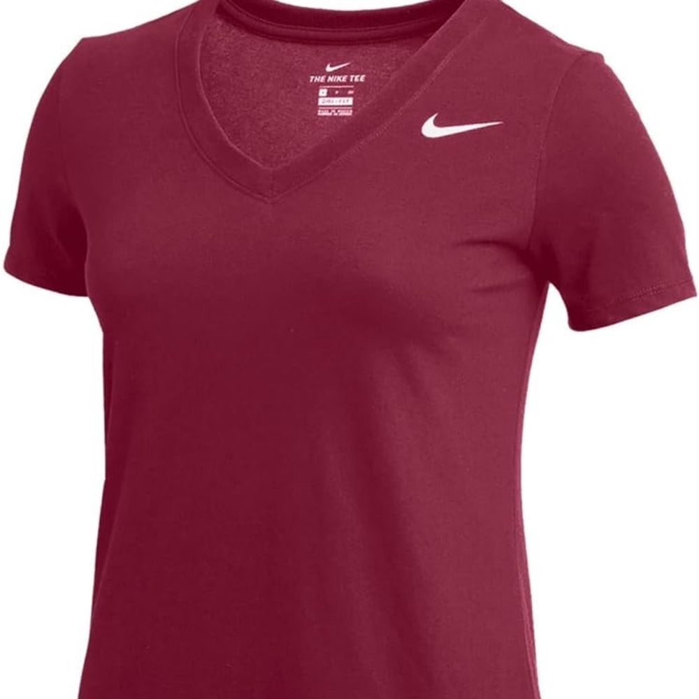 Fuchsia Nike Dri-Fit V Neck Shirt